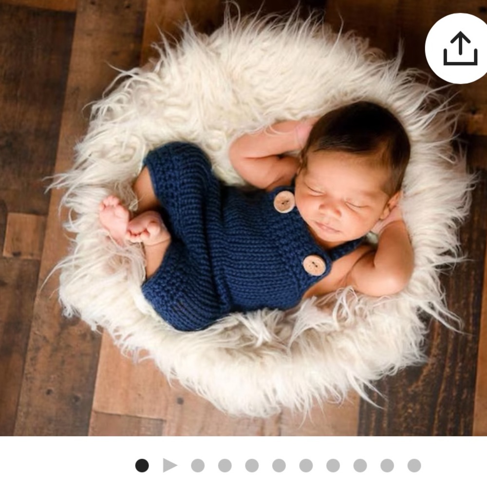 NWOT Newborn Boy Photo Shoot Overalls